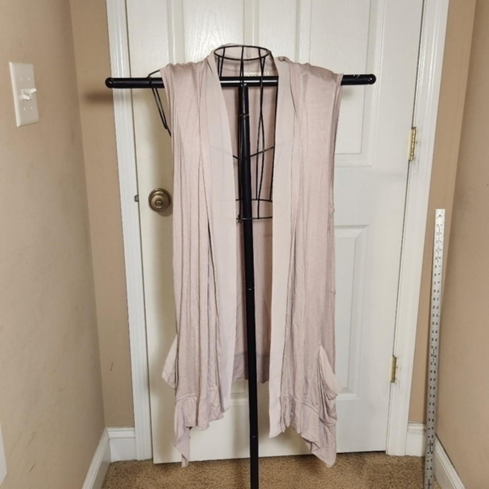 LOGO M Bolero Vest Flowy Cape Light‎ Lavender Soft Layering Ess. Spring Easter